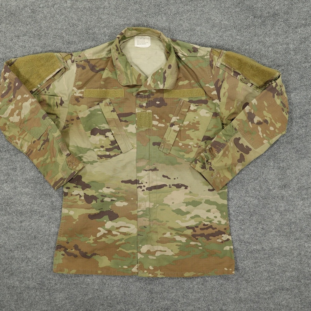 US Military OCP Multicam ACU Combat Uniform Coat Mens Small Long Tactical Jacket